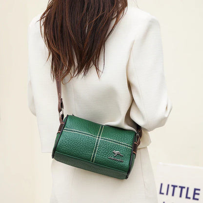 Abigail - Elegant shoulder bag with stone grain pattern-Elly Rose