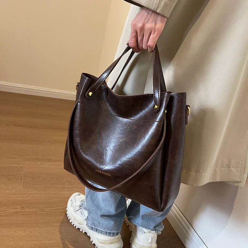 Daria | Elegant leather bag with two handles-Elly Rose