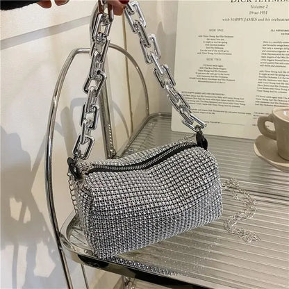 GlamourBliss Strass Glitter Bucket Bag-Elly Rose