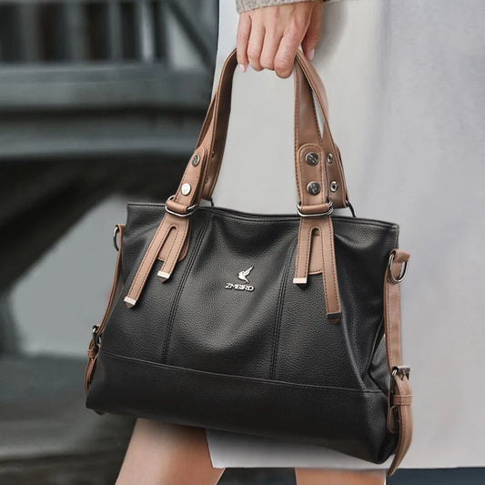 ChicElegance luxury leather shoulder bag-Elly Rose