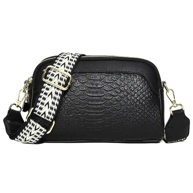 LuxuryStyle crocodile messenger bag-Elly Rose