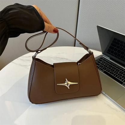 Luxura vintage leather shoulder bag-Elly Rose