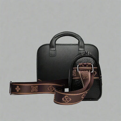 Abigail - Elegant shoulder bag with stone grain pattern-Elly Rose