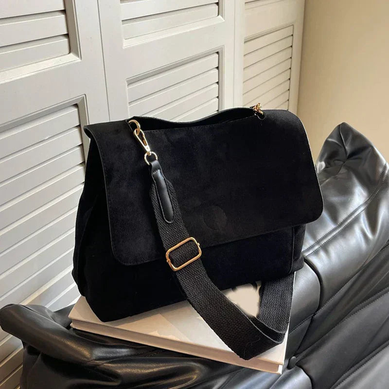 Erna | Vintage suede shoulder bag-Elly Rose