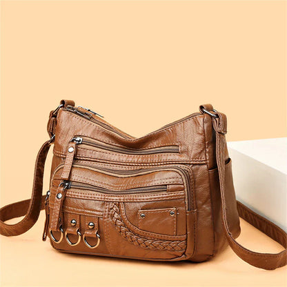 Ayla - Elegant vintage-style vegan leather handbags-Elly Rose