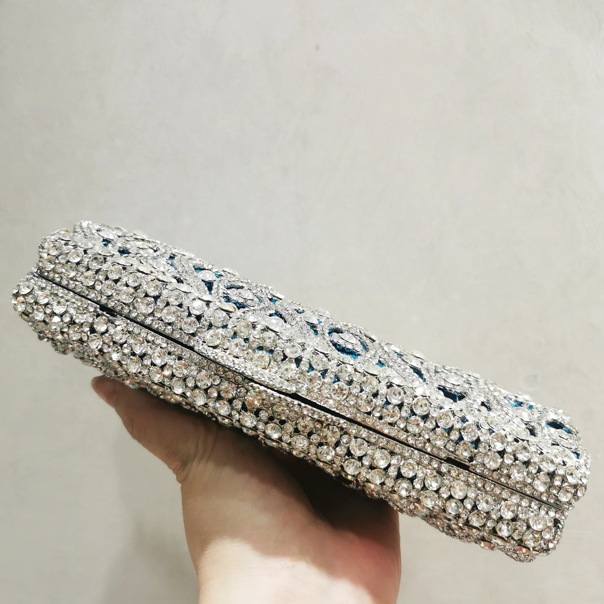 SkyLuxe Light blue clutch bag-Elly Rose