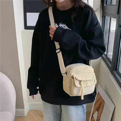 Corduroy shoulder bag - Juliana-Elly Rose