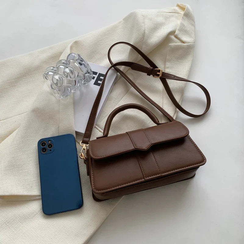 Karlin | Pu leather shoulder bag-Elly Rose