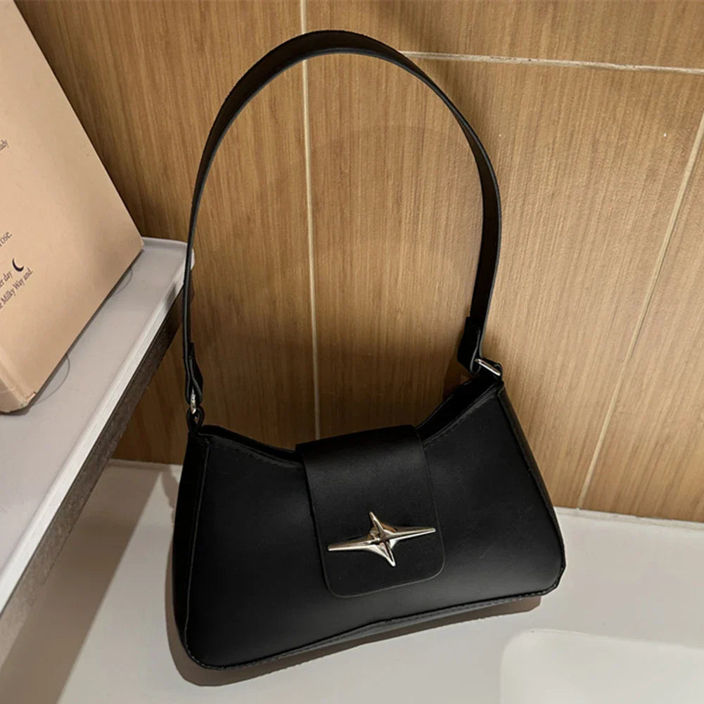 Luxura vintage leather shoulder bag-Elly Rose