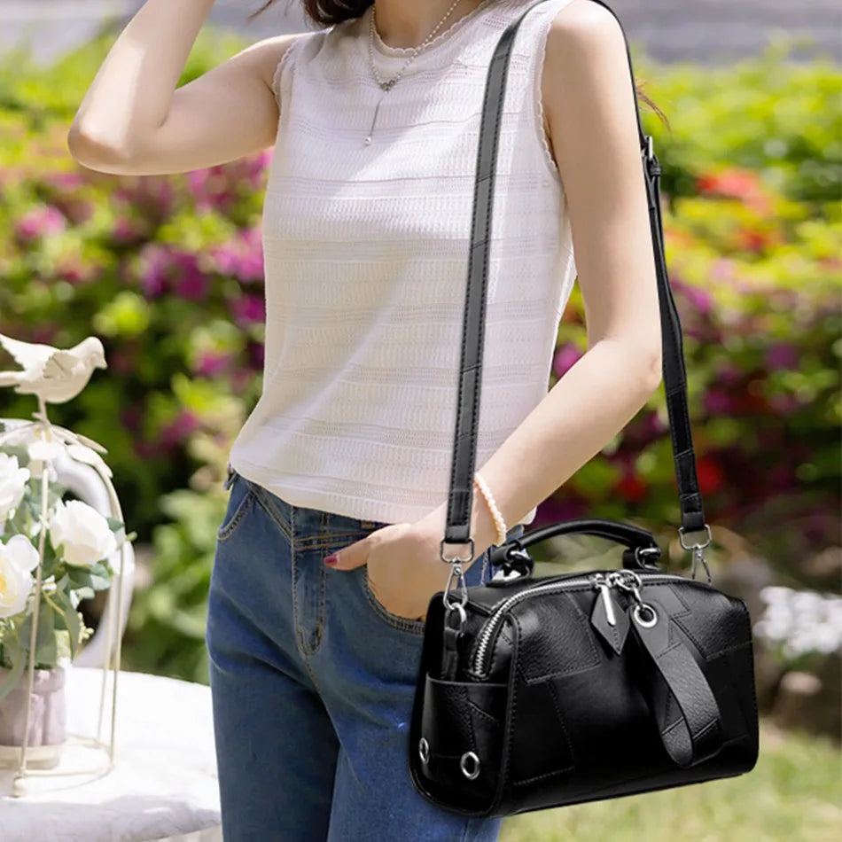 Kajsa | Elegant leather handbag-Elly Rose