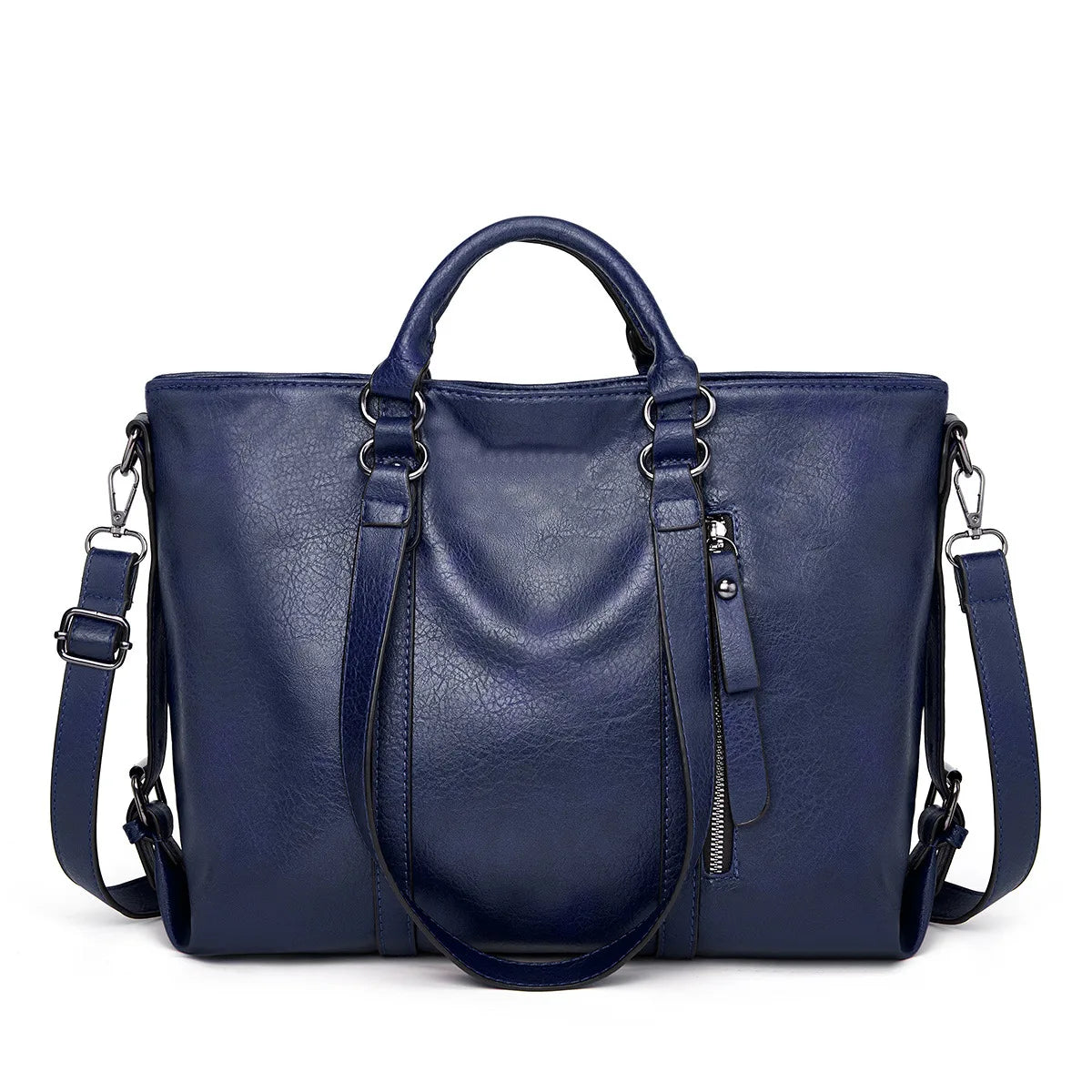 Sign | "Large leather shoulder bag".-Elly Rose