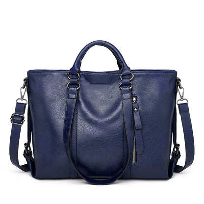 Sign | "Large leather shoulder bag".-Elly Rose