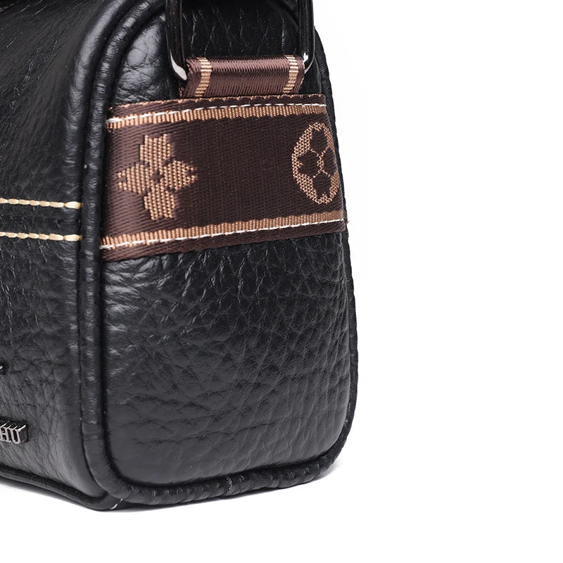 Elegant leather shoulder bag by Amara-Elly Rose