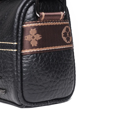 Elegant leather shoulder bag by Amara-Elly Rose