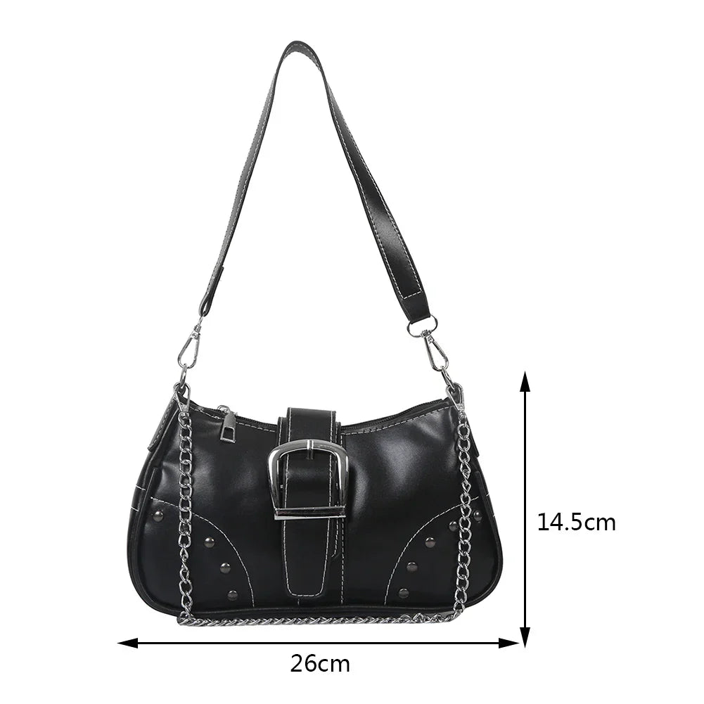 LuxeChic Cool Style Chain Shoulder Bag-Elly Rose