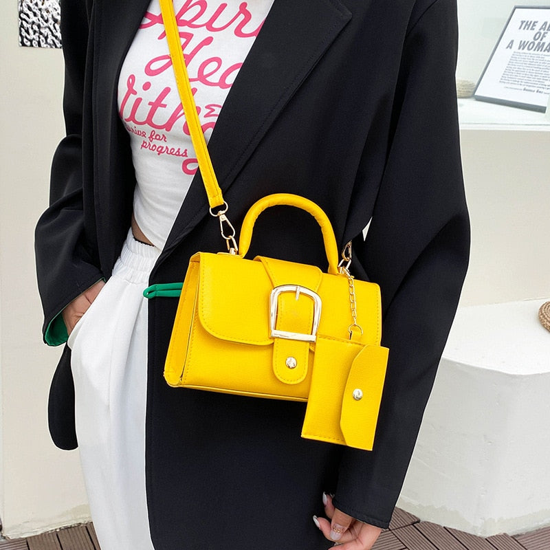 BruceBag I Handbag with buckle for women-Elly Rose