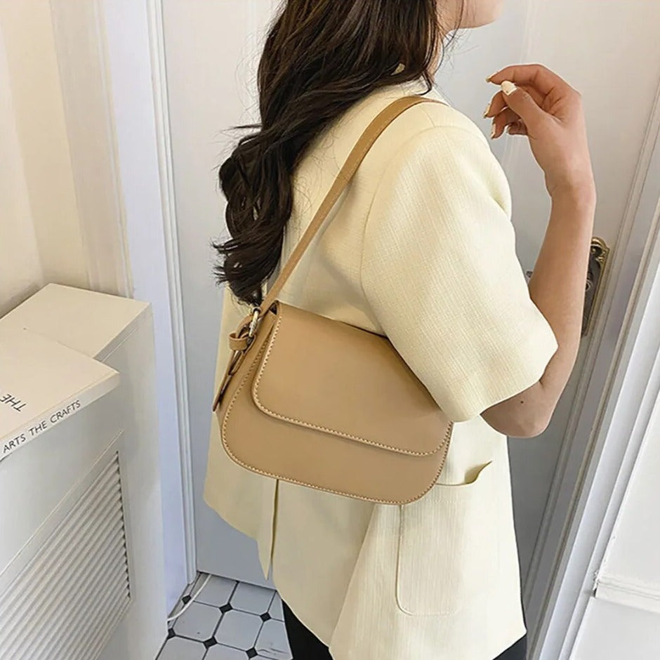 Priscilla - Elegant handmade leather shoulder bag-Elly Rose