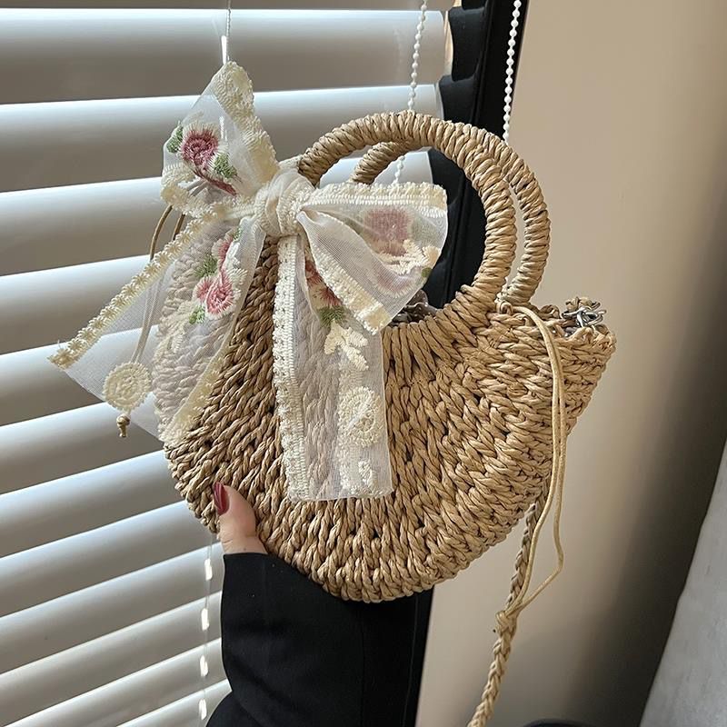 Vardi Dante™ Romy Wicker Shoulder Bag | A stylish summer bag for women-Elly Rose