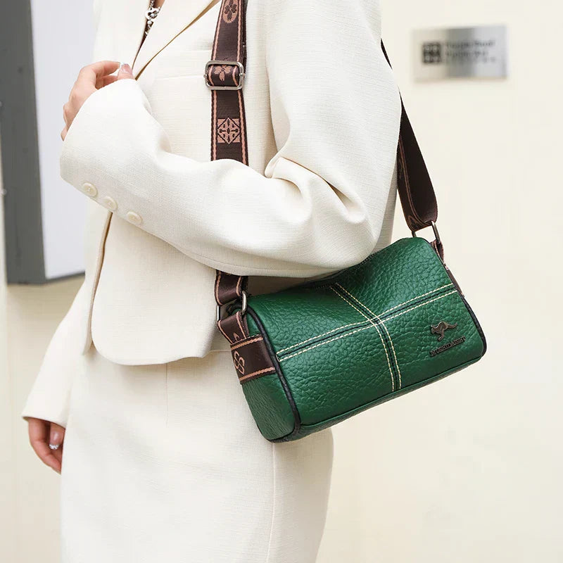 Abigail - Elegant shoulder bag with stone grain pattern-Elly Rose