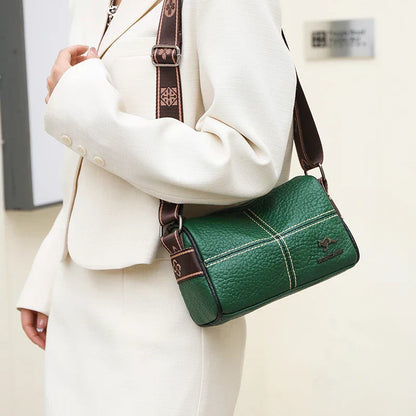 Abigail - Elegant shoulder bag with stone grain pattern-Elly Rose