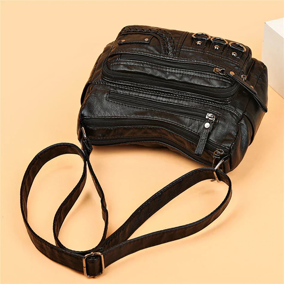 Ayla - Elegant vintage-style vegan leather handbags-Elly Rose