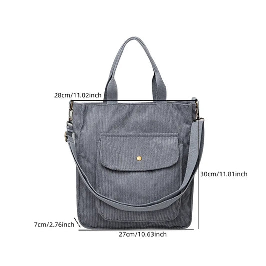 Corduroy shoulder bag by Fiora Design-Elly Rose