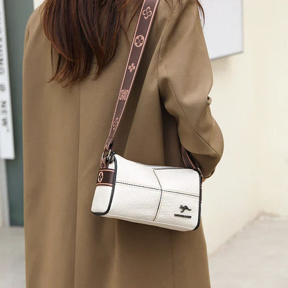 Abigail - Elegant shoulder bag with stone grain pattern-Elly Rose