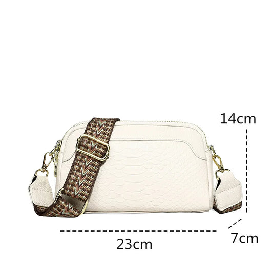 LuxuryStyle crocodile messenger bag-Elly Rose
