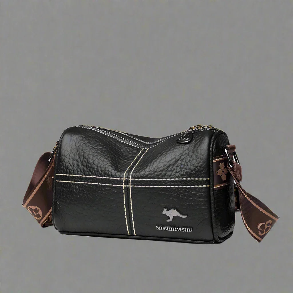 Abigail - Elegant shoulder bag with stone grain pattern-Elly Rose