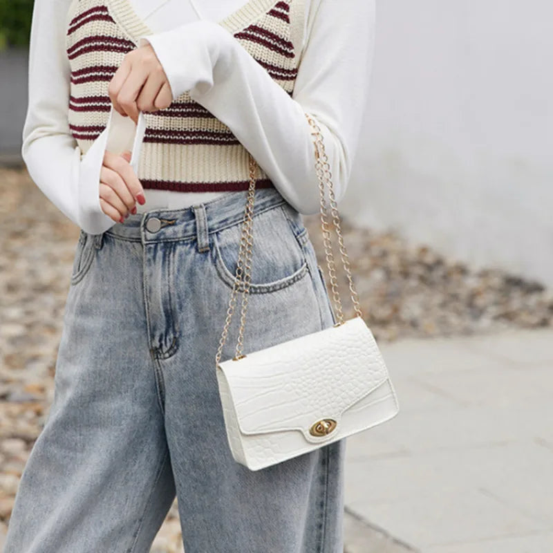 Lumière Chic square shoulder bag-Elly Rose