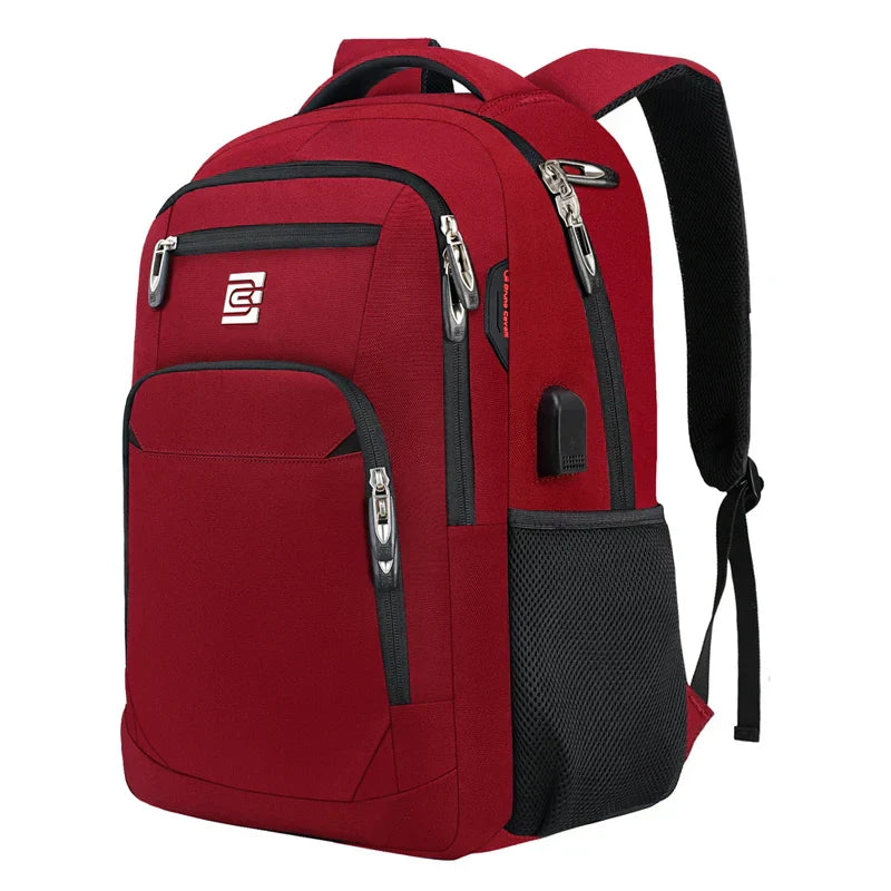 Bony | Slim Business Laptop Backpack for travel and hiking with USB port-Elly Rose