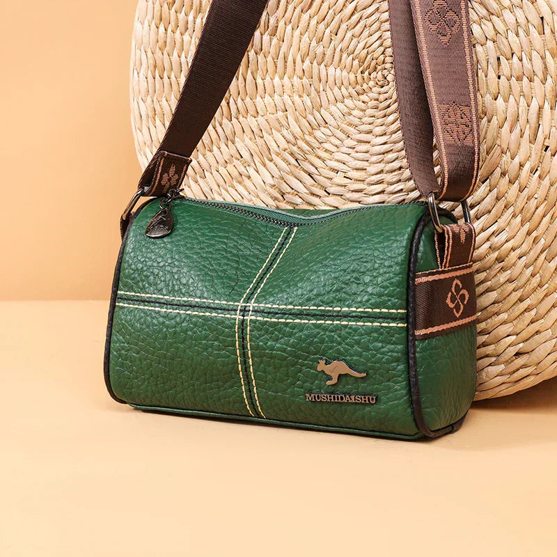 Abigail - Elegant shoulder bag with stone grain pattern-Elly Rose