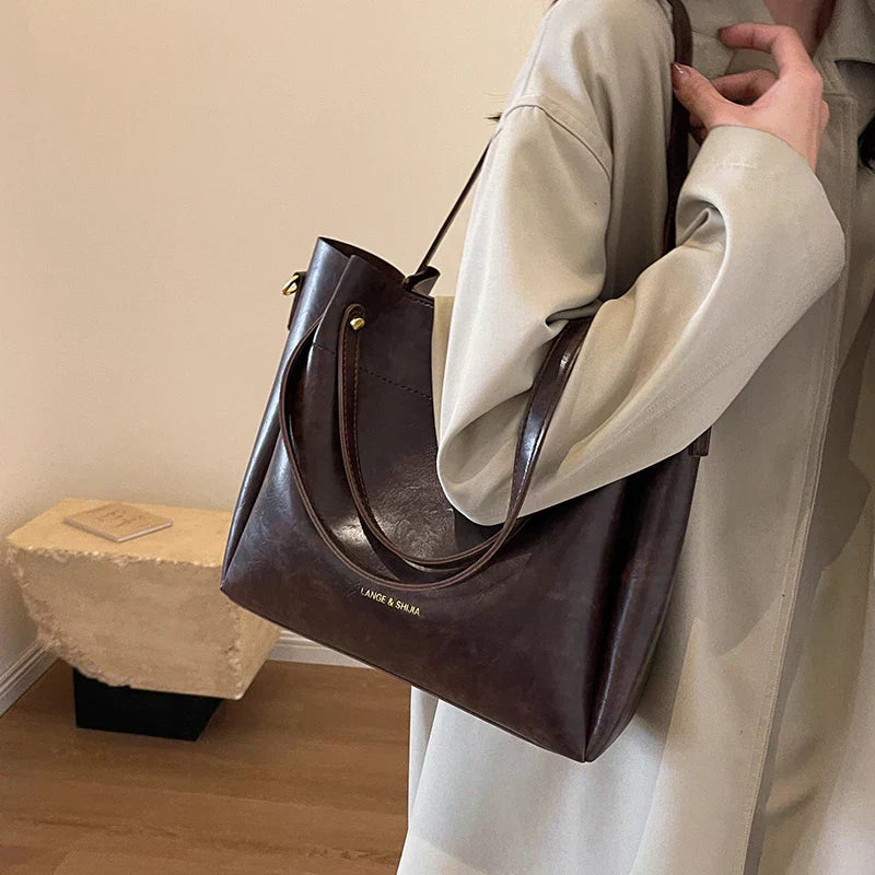 Daria | Elegant leather bag with two handles-Elly Rose