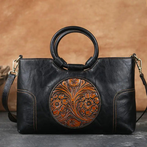Mille's Bag | Handbag with vintage embossing