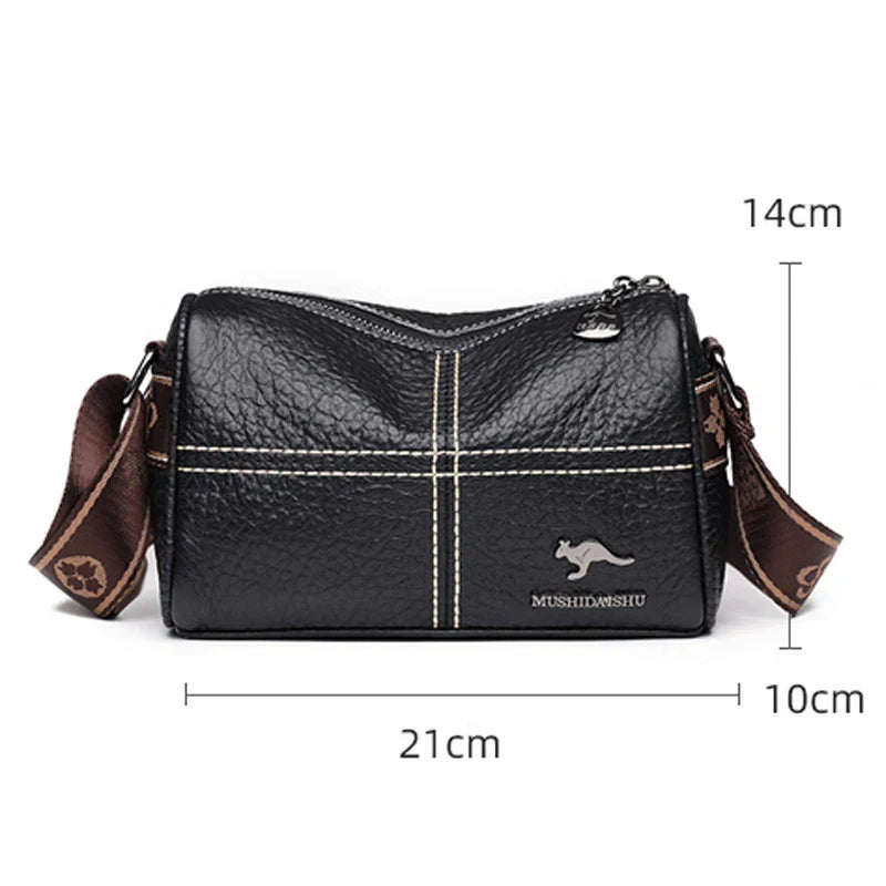 Elegant leather shoulder bag by Amara-Elly Rose
