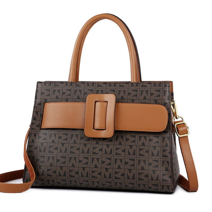 MiSun - Elegant brown PU leather bag-Elly Rose