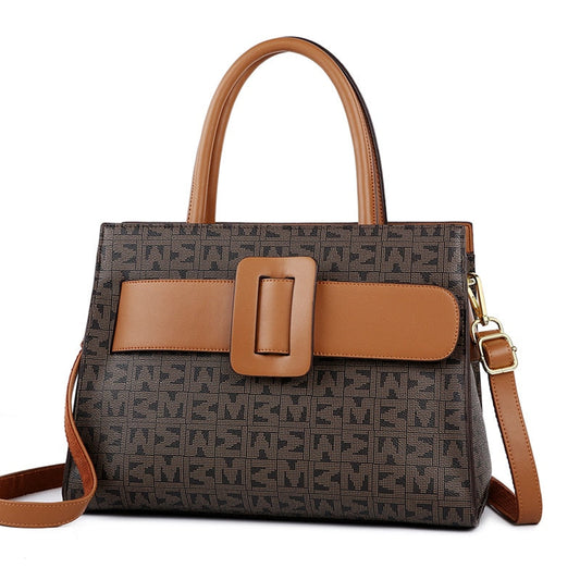 MiSun - Elegant brown PU leather bag-Elly Rose