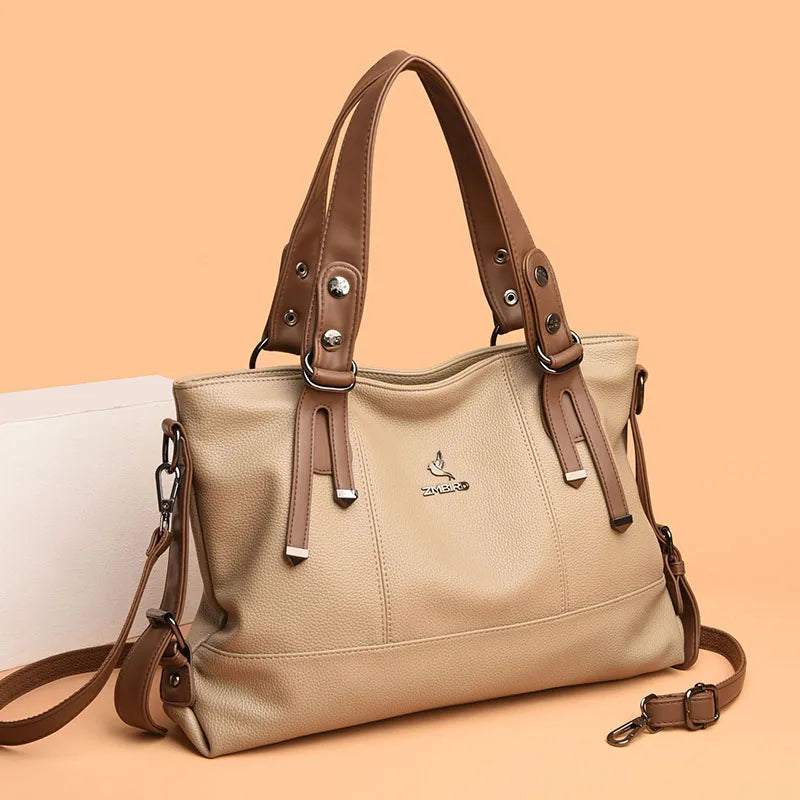 ChicElegance luxury leather shoulder bag-Elly Rose
