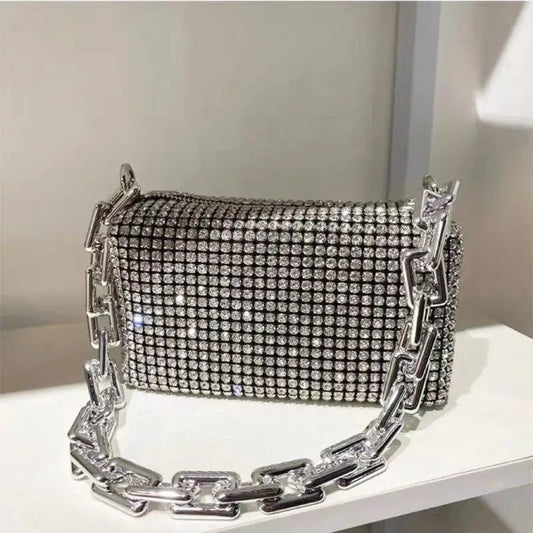 GlamourBliss Strass Glitter Bucket Bag-Elly Rose