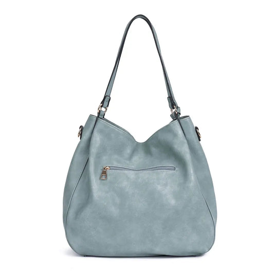 BellaViva Woven PU shopping bag-Elly Rose