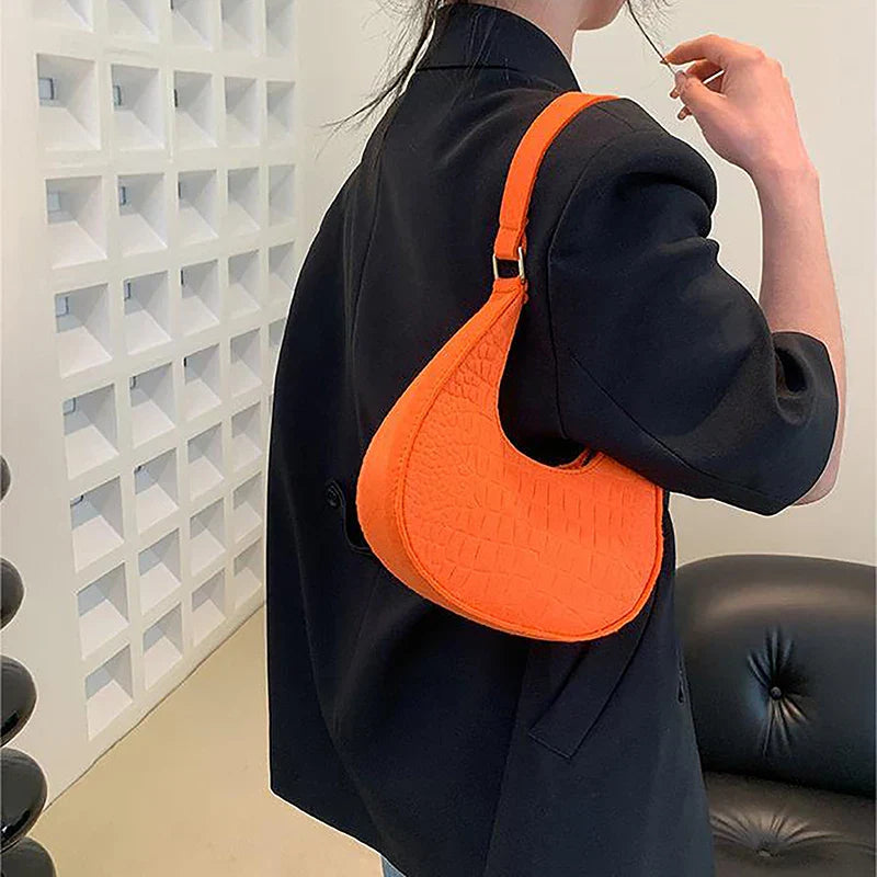 DivaDesigns Crescent Handbag-Elly Rose