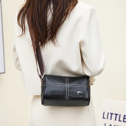 Elegant leather shoulder bag by Amara-Elly Rose