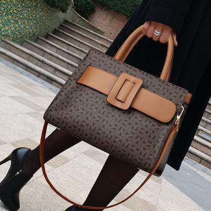 MiSun - Elegant brown PU leather bag-Elly Rose