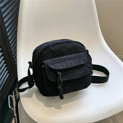 Corduroy shoulder bag - Juliana-Elly Rose