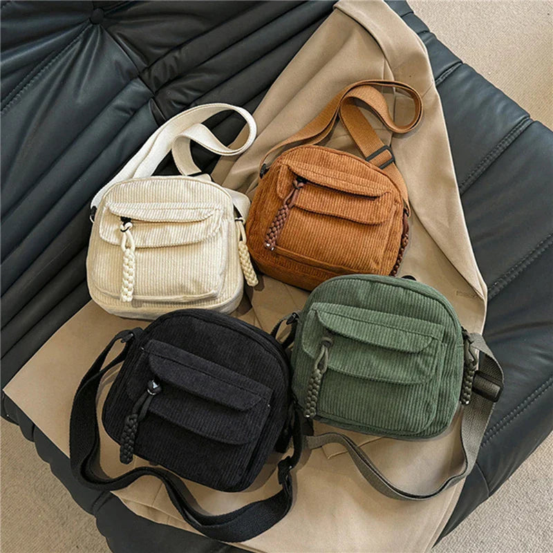 Corduroy shoulder bag - Juliana-Elly Rose