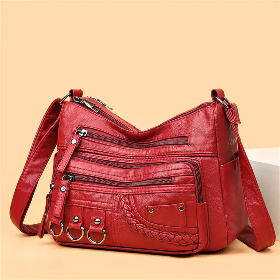 Ayla - Elegant vintage-style vegan leather handbags-Elly Rose
