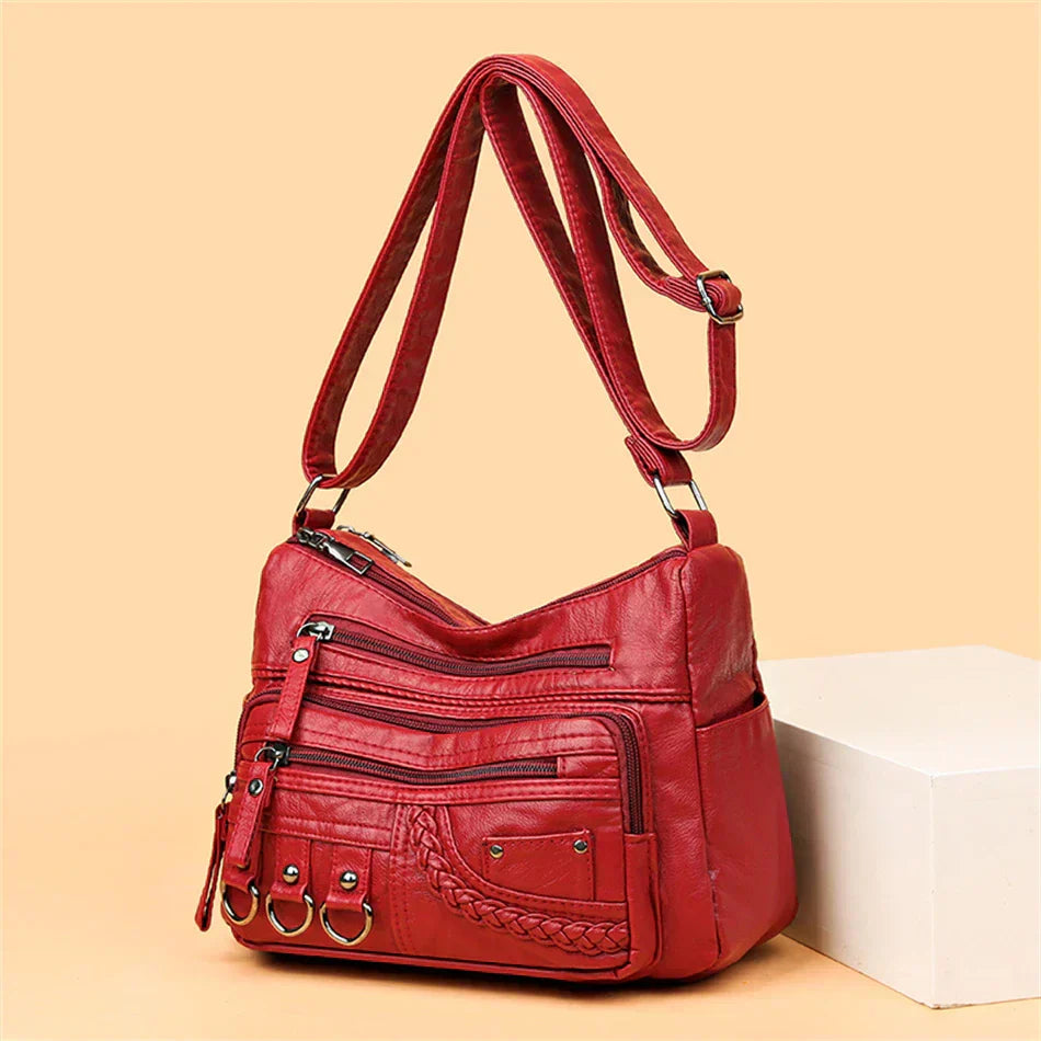 Ayla - Elegant vintage-style vegan leather handbags-Elly Rose