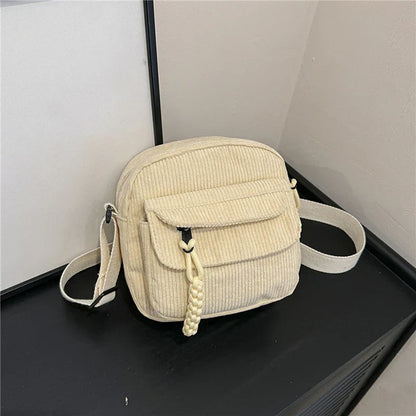 Corduroy shoulder bag - Juliana-Elly Rose