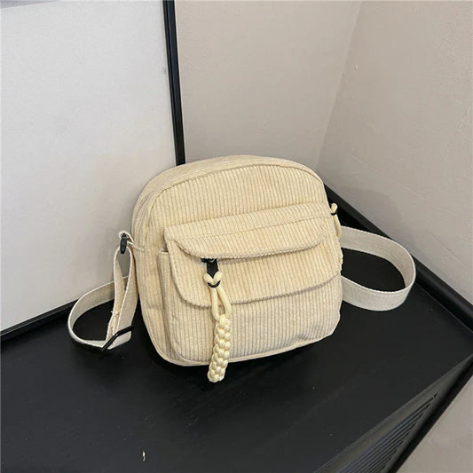 Corduroy shoulder bag - Juliana-Elly Rose