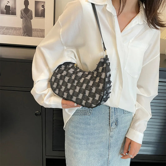 UrbanChic denim shoulder bag-Elly Rose